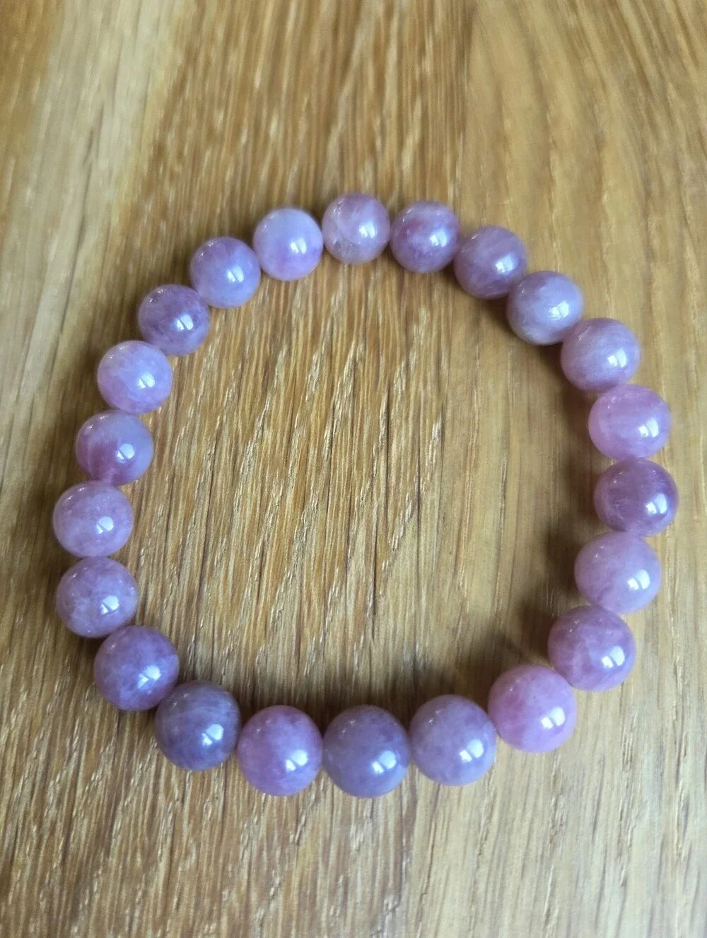 Rose Quartz Beaded Stretch Bracelet | Handmade